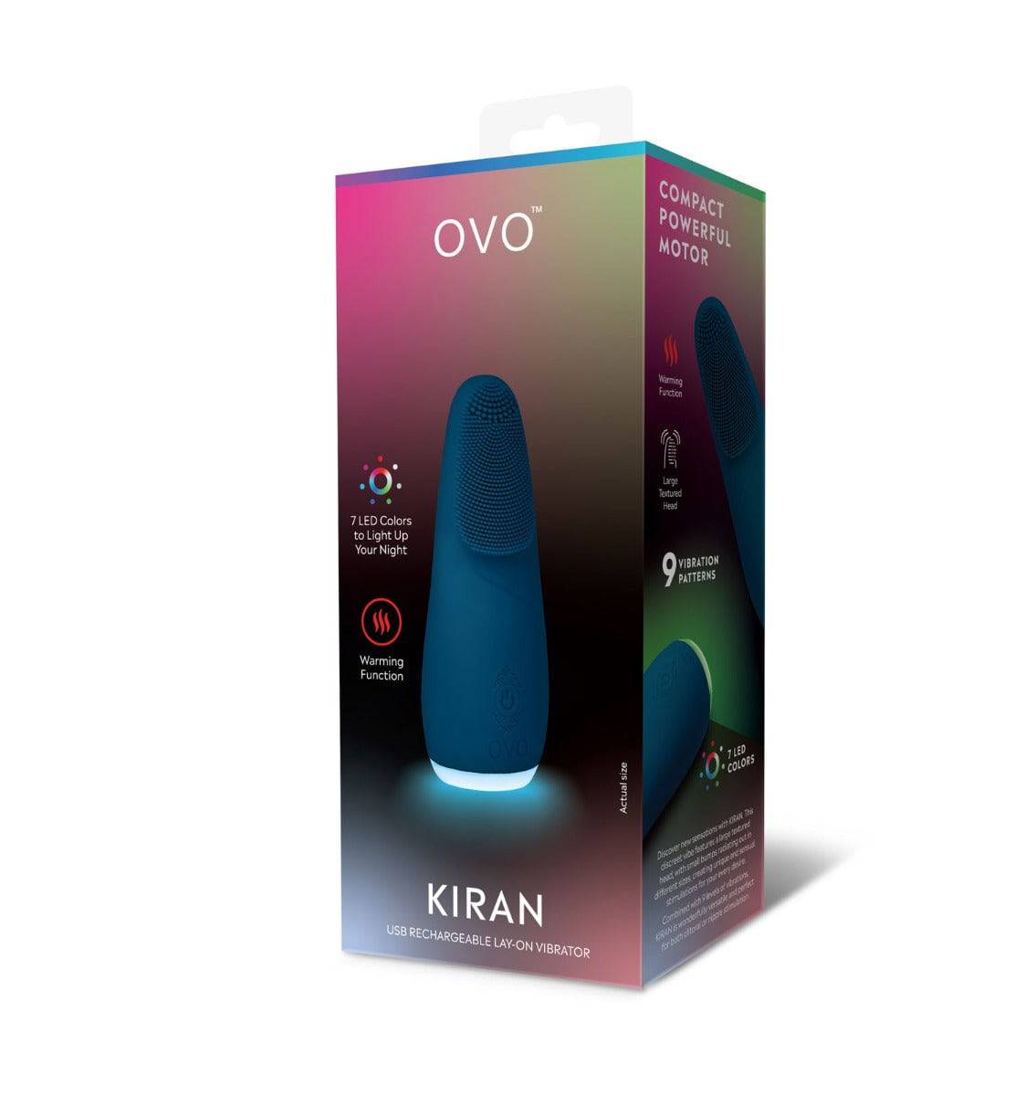 Ovo Kiran Lay-On Vibrator Blue - Adult Outlet