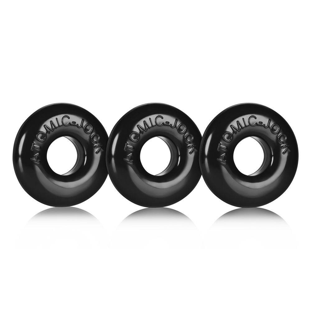 Oxballs Ringer 3 Pack Black Small - Adult Outlet