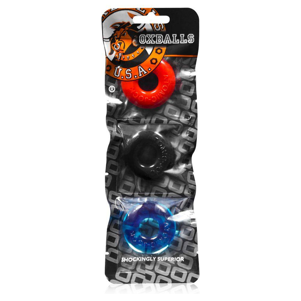 Oxballs Ringer 3 Pack Multi Small - Adult Outlet