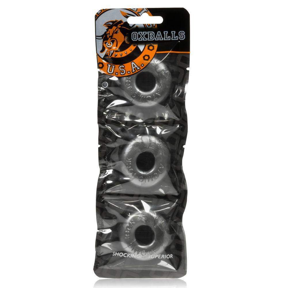 Oxballs Ringer 3 Pack Silver Small - Adult Outlet