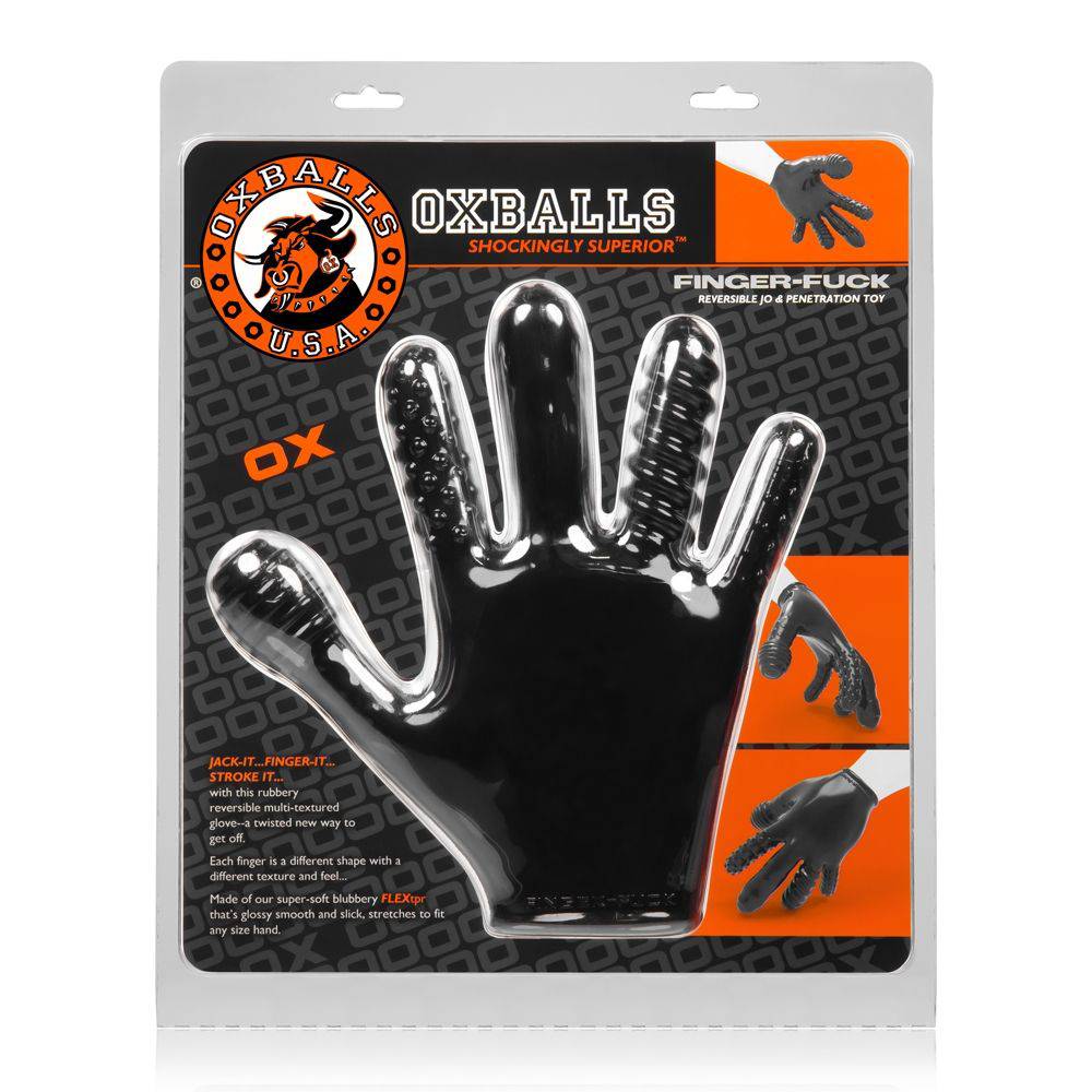 Oxballs Finger F Glove Black - Adult Outlet