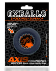 Oxballs Axis Rib Griphold Cockring In Black Ice - Adult Outlet