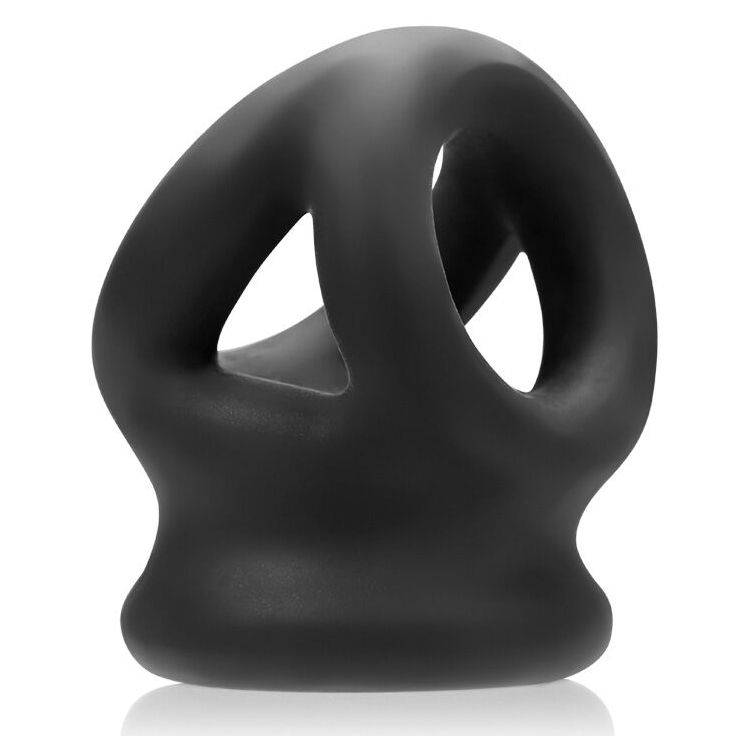 Oxballs Tri-Squeeze Cocksling Ballstretcher Black - Adult Outlet