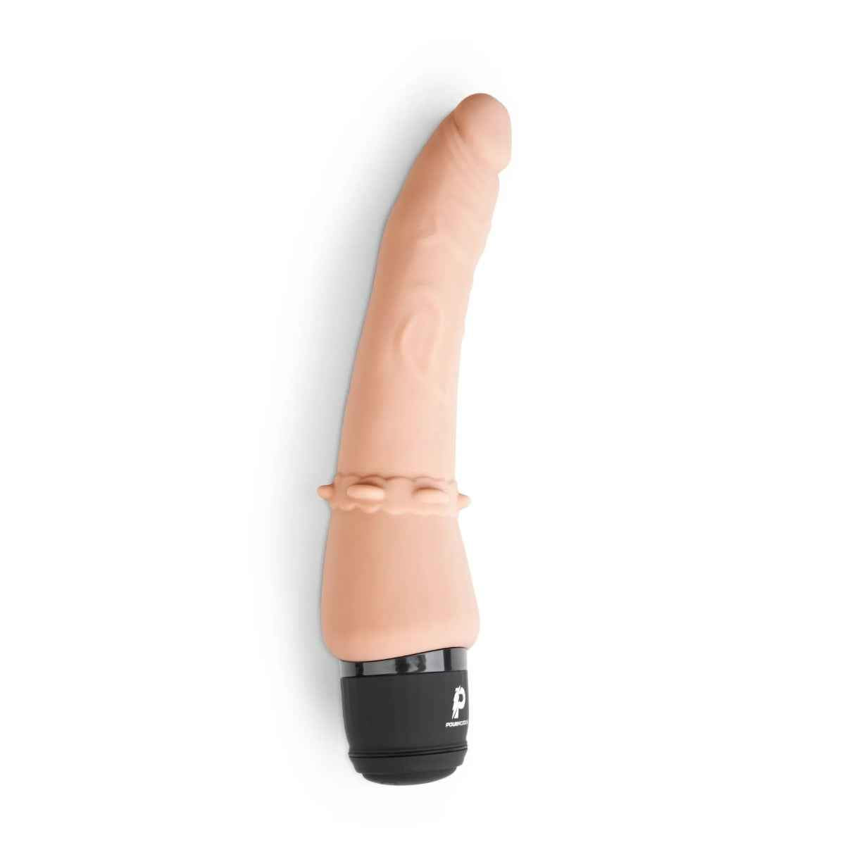Powercocks 7" Slim Anal Realistic Vibrator Flesh