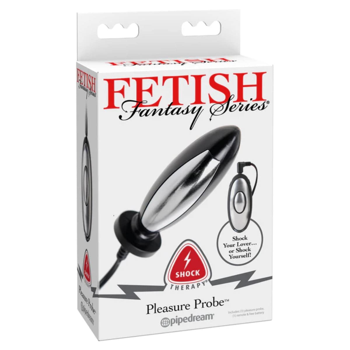 Fetish Fantasy Series Shock Therapy Pleasure Probe - Black/Silver - Adult Outlet