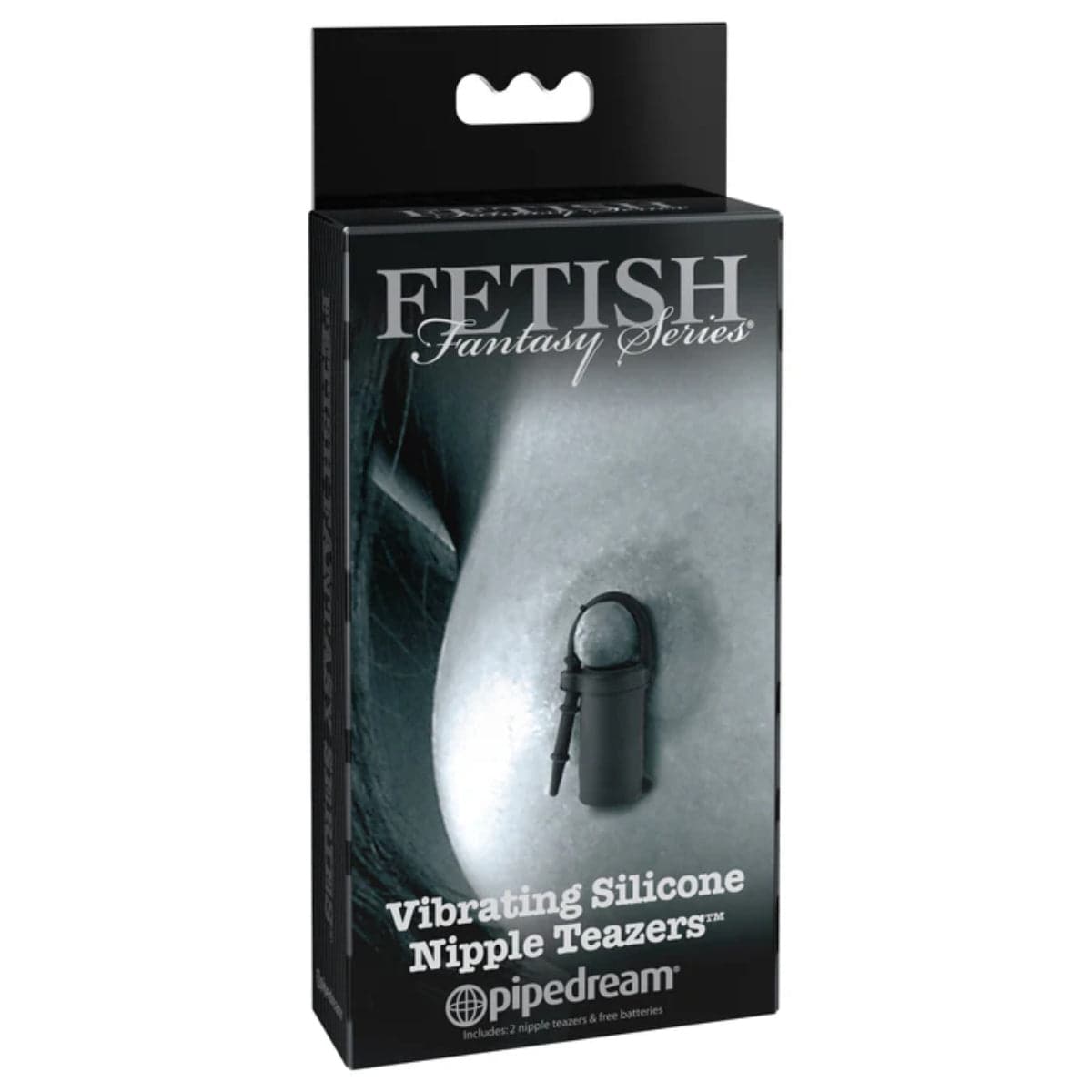 Fetish Fantasy Series Limited Edition Vibrating Silicone Nipple Teazers - Black - Adult Outlet