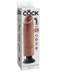 King Cock 10Inch Vibrating Cock - Tan - Adult Outlet