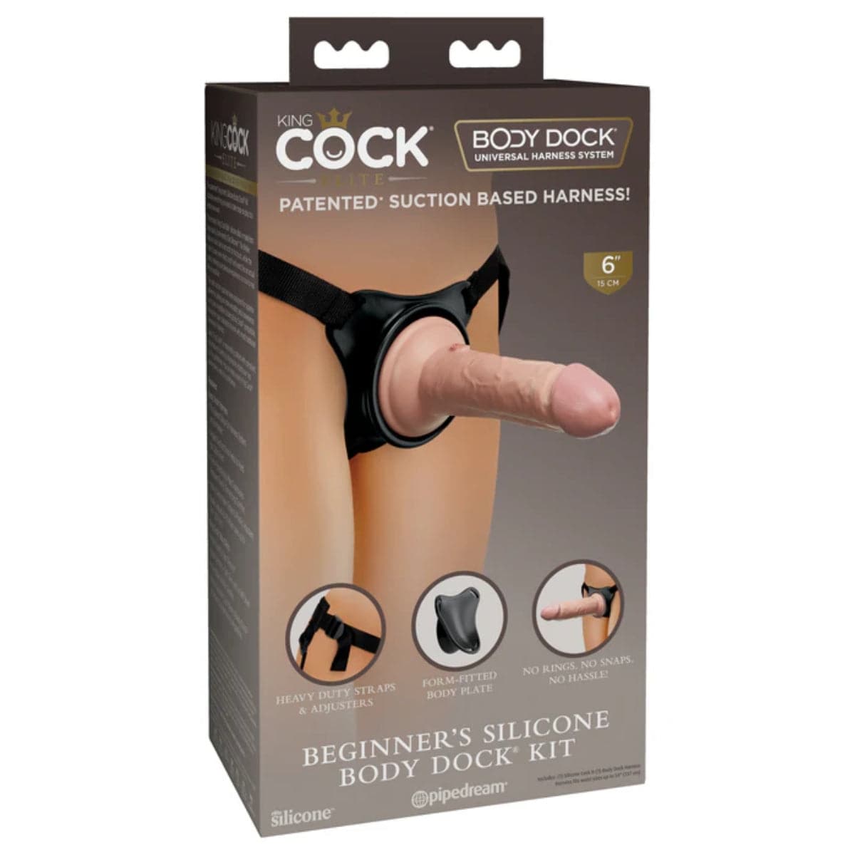 King Cock Elite Beginner's Silicone Body Dock Kit - Adult Outlet