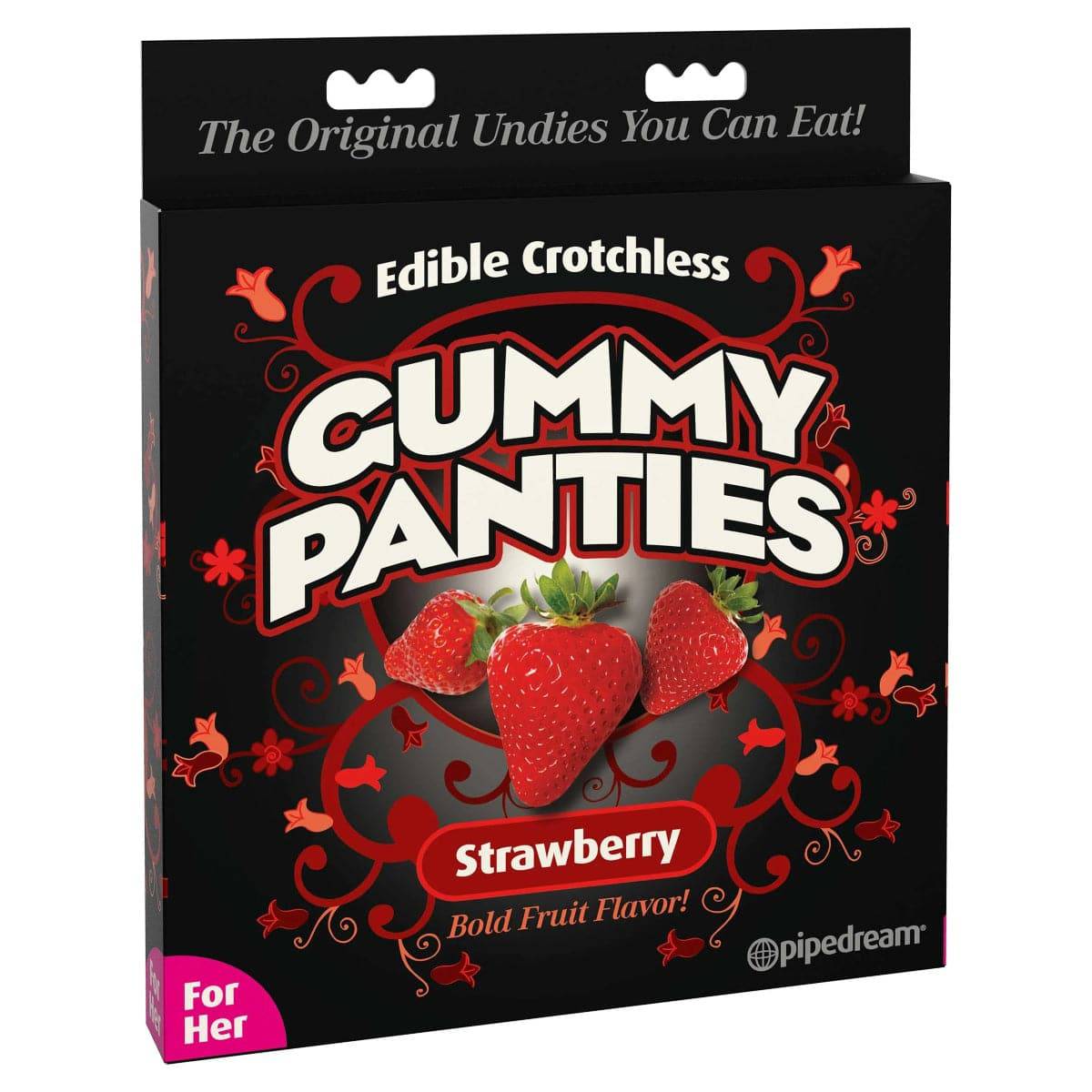 Edible Crotchless Gummy Panties - Strawberry - Adult Outlet