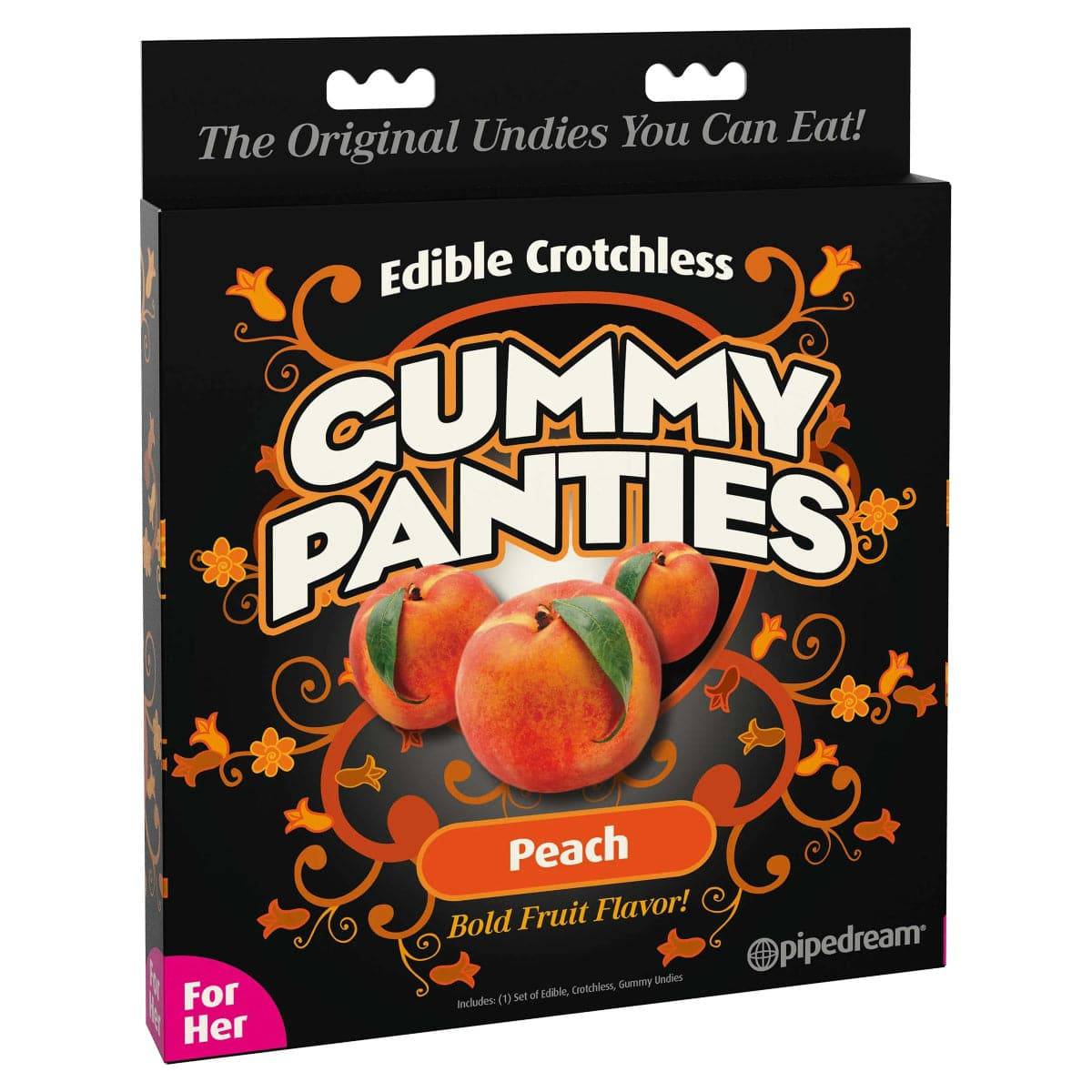 Edible Crotchless Gummy Panties - Peach - Adult Outlet