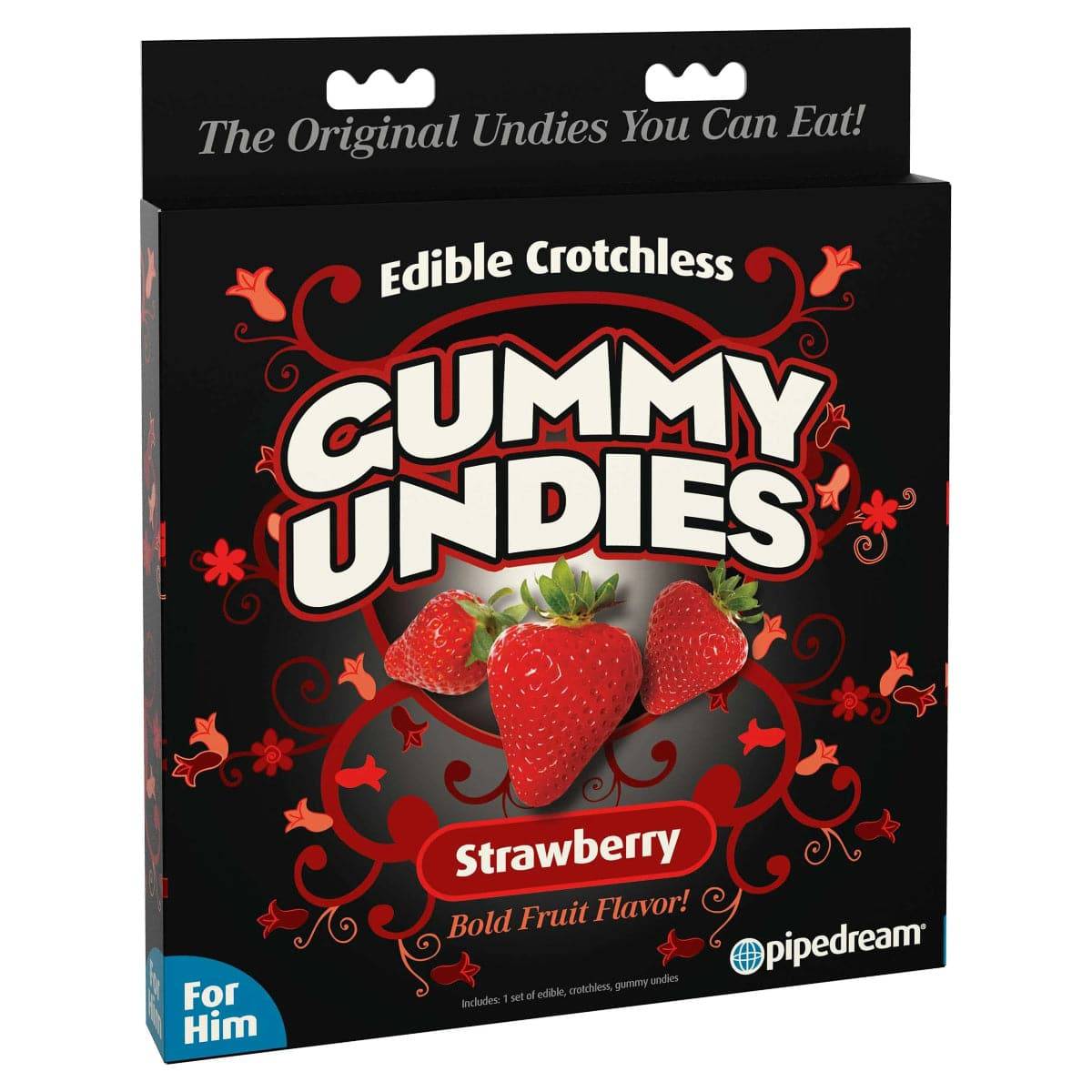 Edible Male Gummy Undies - Strawberry - Adult Outlet