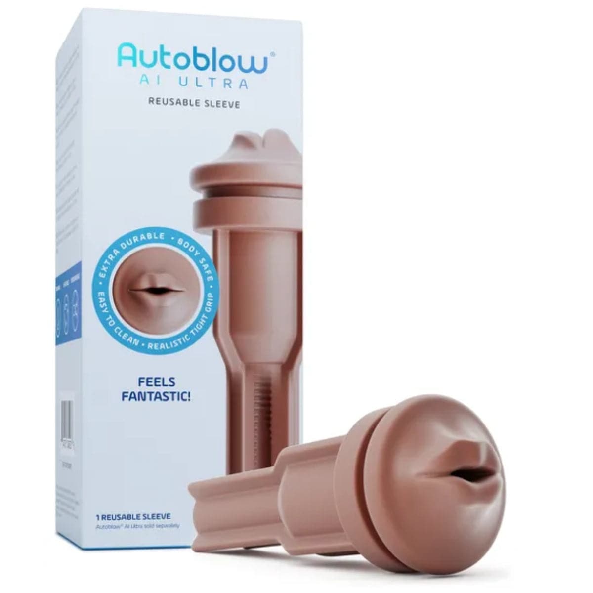 Autoblow Ai Ultra Mouth Sleeve - Chocolate - Adult Outlet
