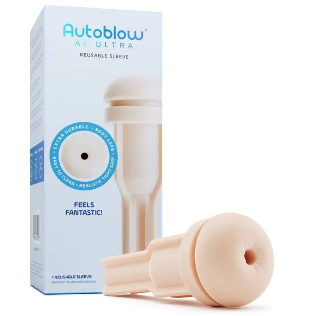 Autoblow Ai Ultra Anus Sleeve - Vanilla - Adult Outlet