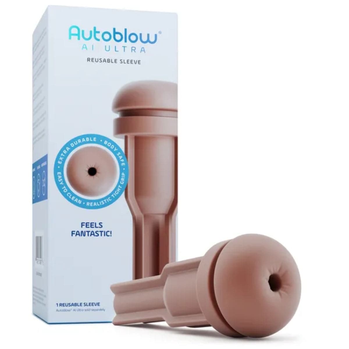 Autoblow Ai Ultra Anus Sleeve - Chocolate - Adult Outlet