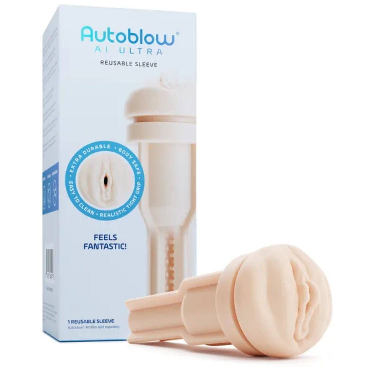 Autoblow Ai Ultra Vagina Sleeve - Vanilla - Adult Outlet