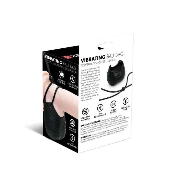 Prowler RED Vibrating Ball Bag - Black