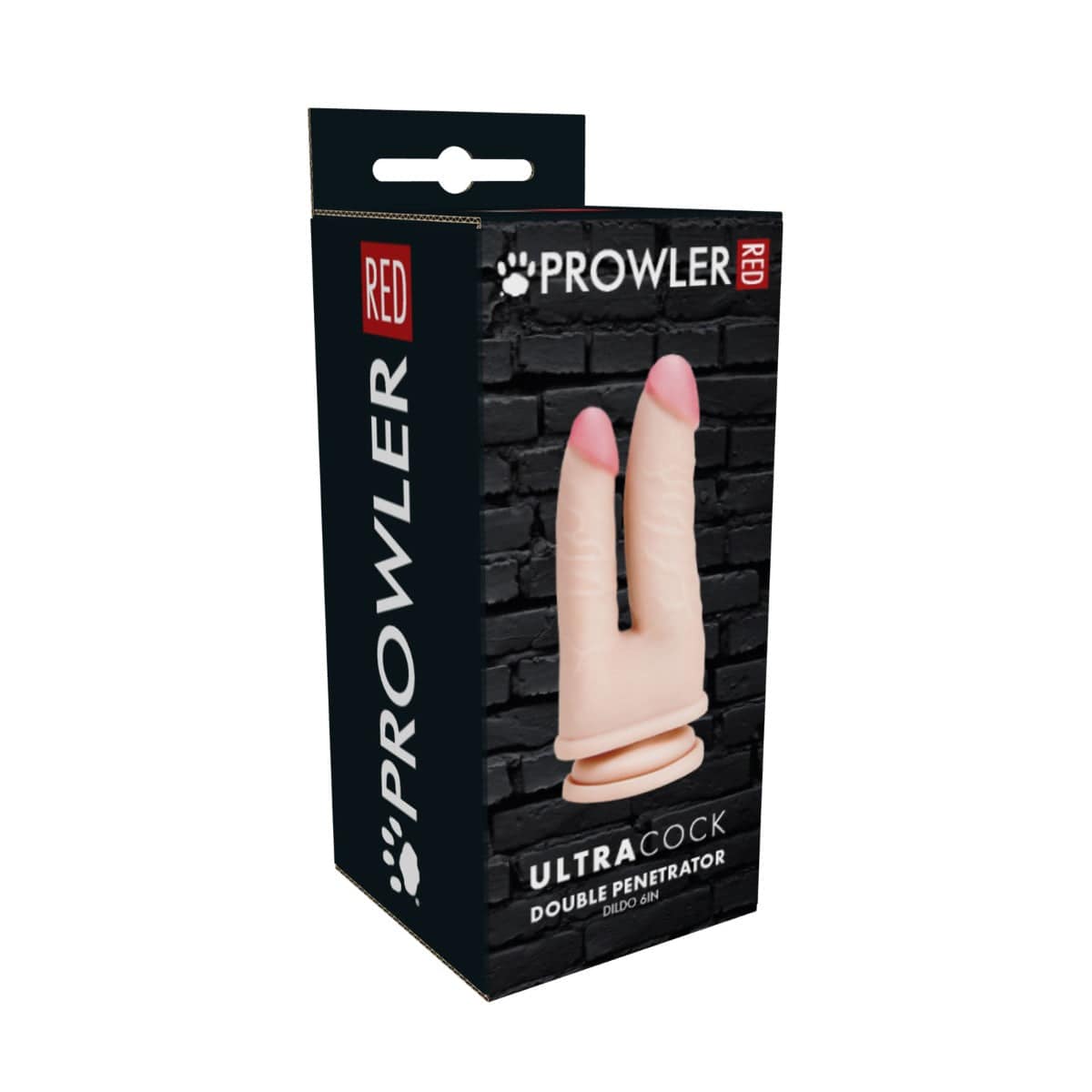 Prowler Red Ultra Cock Double Penetrator Dildo 6In - Adult Outlet