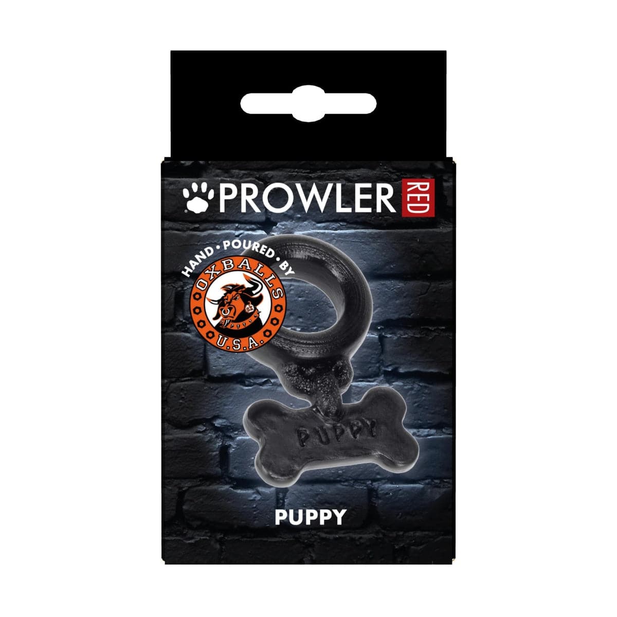 Prowler Red By Oxballs Puppy Cock Ring Black - Adult Outlet