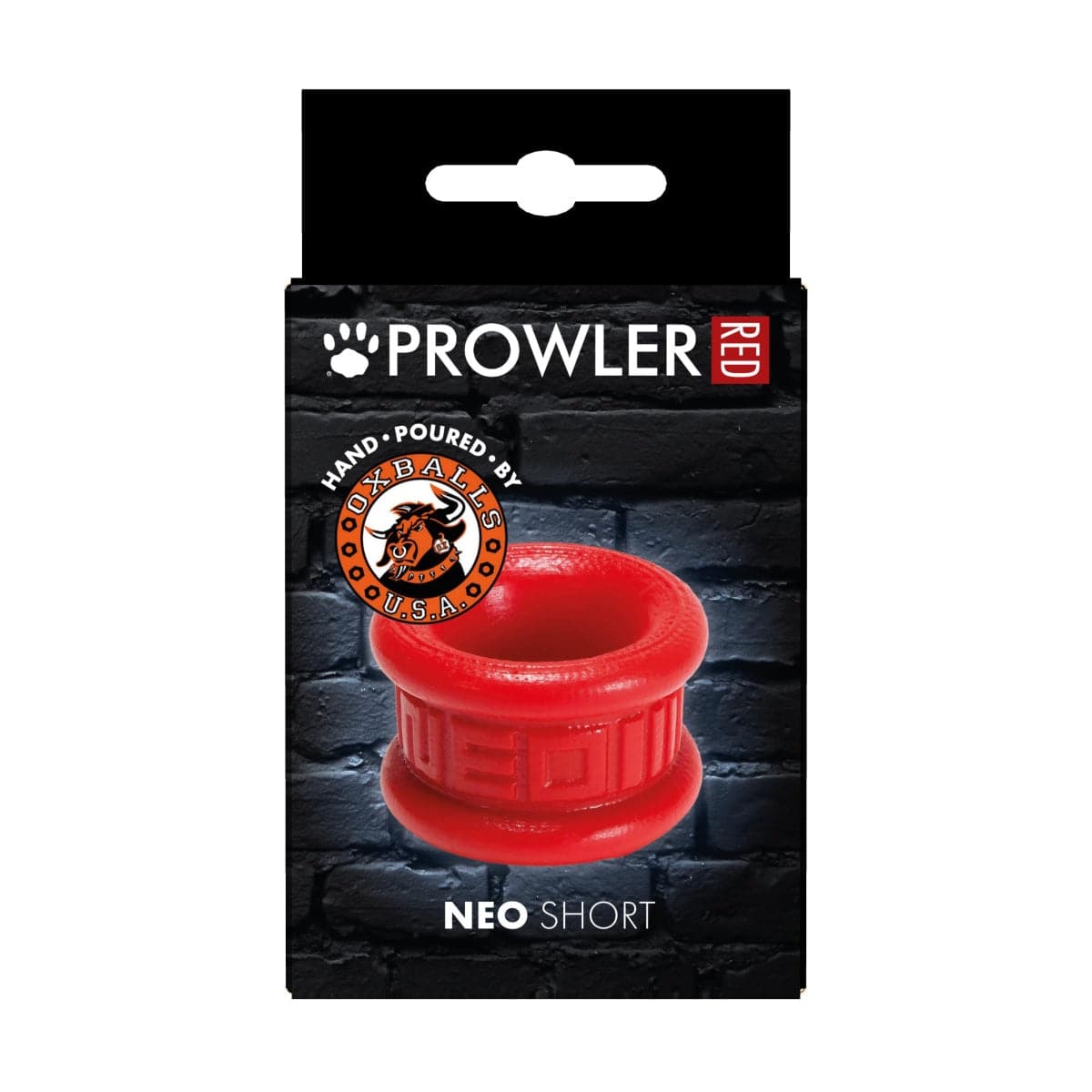 Prowler Red By Oxballs Neo Short Ball Stretcher Red - Adult Outlet