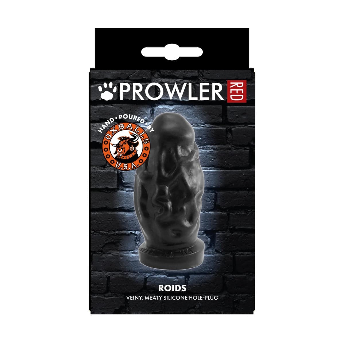 Prowler Red By Oxballs Roids Butt Plug Black - Adult Outlet