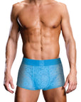 Prowler Neon Blue Lace Trunk Large - Adult Outlet