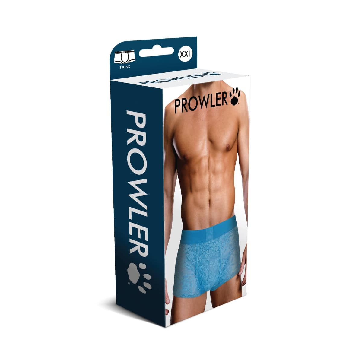 Prowler Neon Blue Lace Trunk Xx Large - Adult Outlet