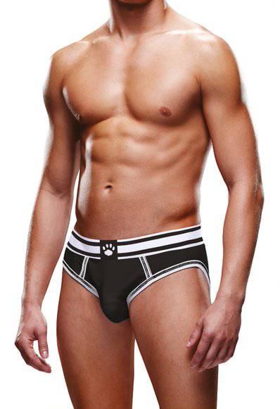 Prowler Black/White Open Brief Large - Adult Outlet