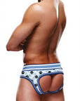 Prowler Blue Paw Open Brief Medium - Adult Outlet