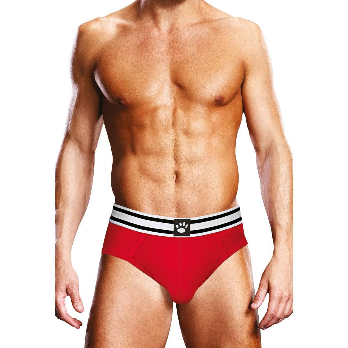 Prowler Red White Open Brief XS - Adult Outlet