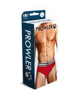 Prowler Red White Open Brief M - Adult Outlet