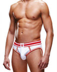 Prowler White/Red Open Brief XL - Adult Outlet