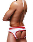 Prowler White/Red Open Brief XL - Adult Outlet