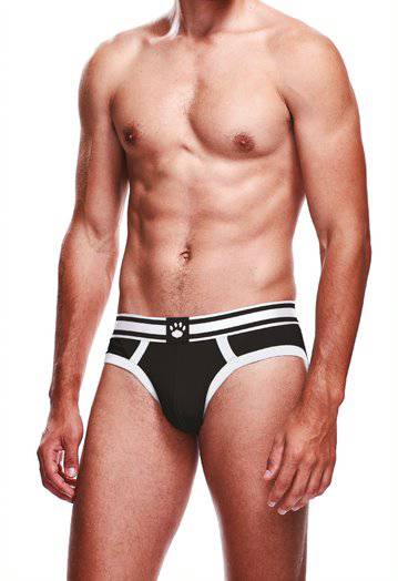 Prowler Black/White Brief Large - Adult Outlet