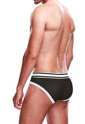 Prowler Black/White Brief Large - Adult Outlet