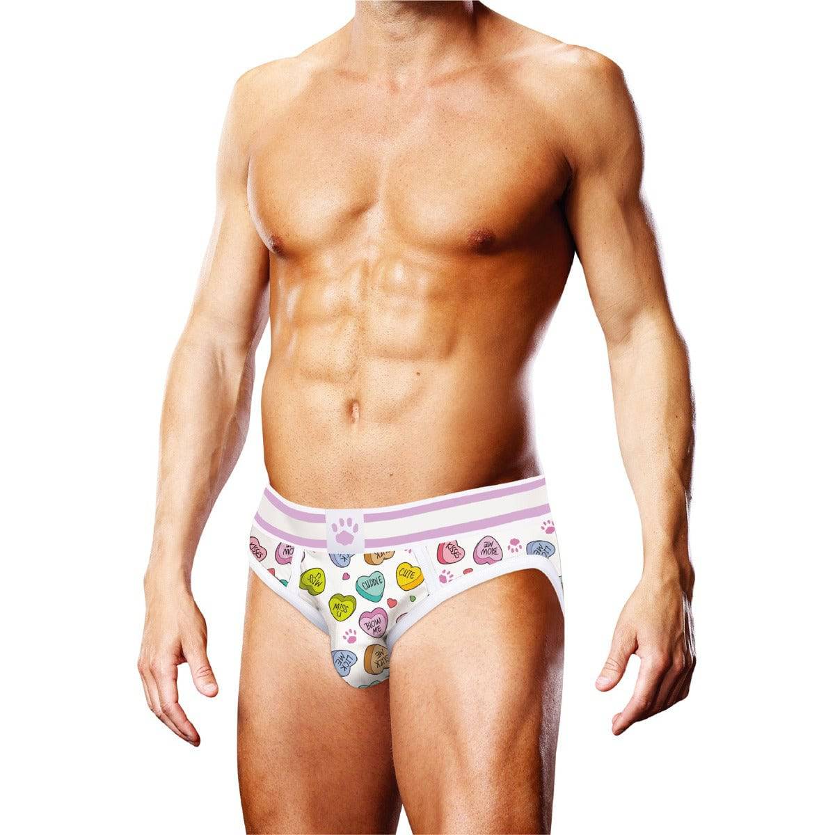 Prowler Candy Hearts Brief XSmall - Adult Outlet