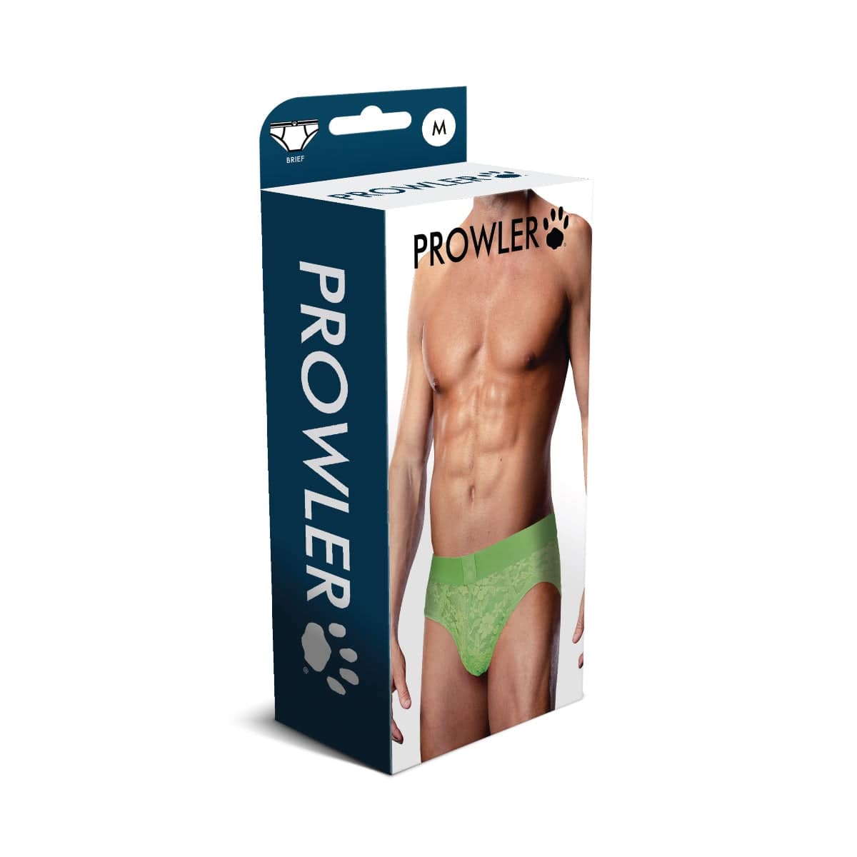 Prowler Neon Green Lace Brief Medium - Adult Outlet