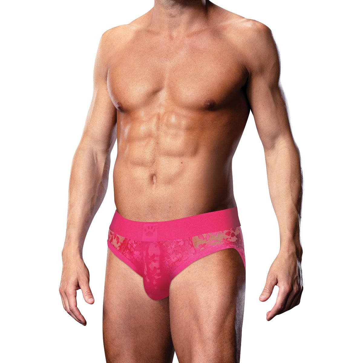 Prowler Pink Lace Brief Xx Large - Adult Outlet