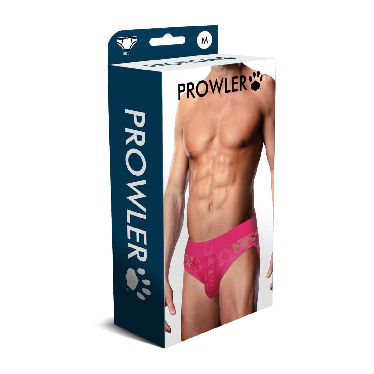 Prowler Pink Lace Brief Medium - Adult Outlet