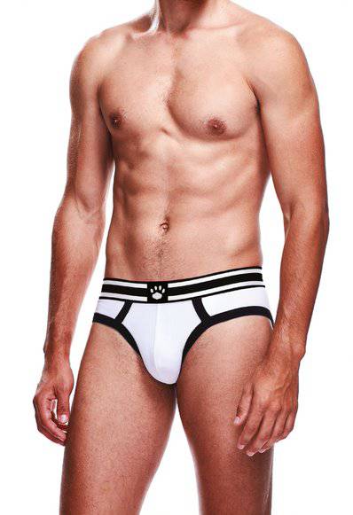 Prowler White/Black Brief Large - Adult Outlet