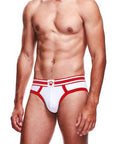 Prowler White/Red Brief XL - Adult Outlet