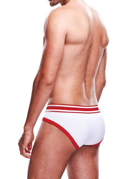 Prowler White/Red Brief Medium - Adult Outlet