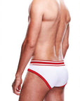 Prowler White/Red Brief XL - Adult Outlet