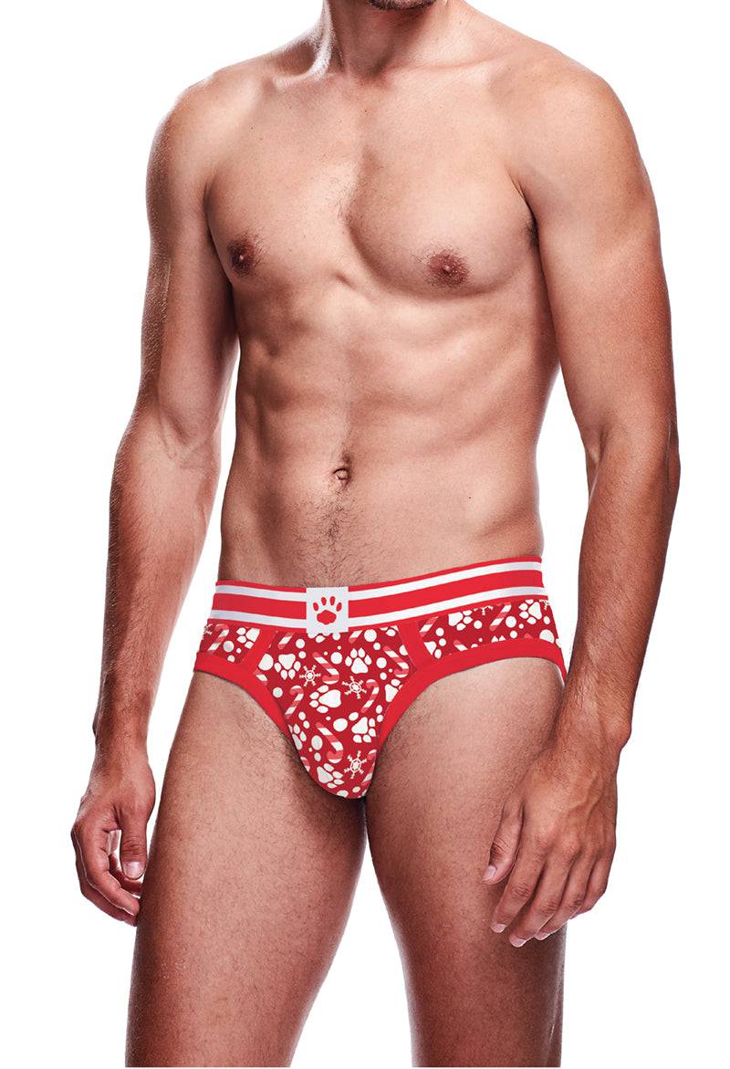 Prowler Xmas Paws Brief Large - Adult Outlet