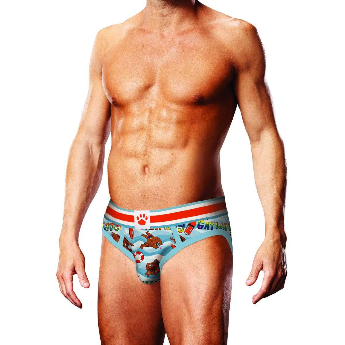 Prowler Gaywatch Bears Brief Large - Adult Outlet