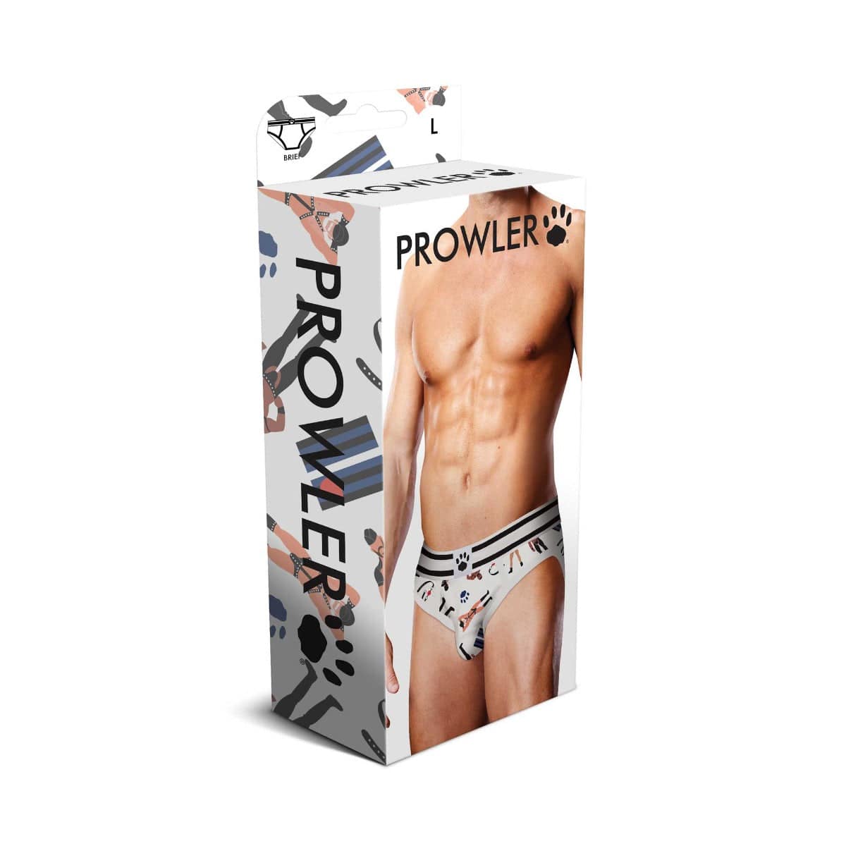 Prowler Leather Pride Brief Large - Adult Outlet