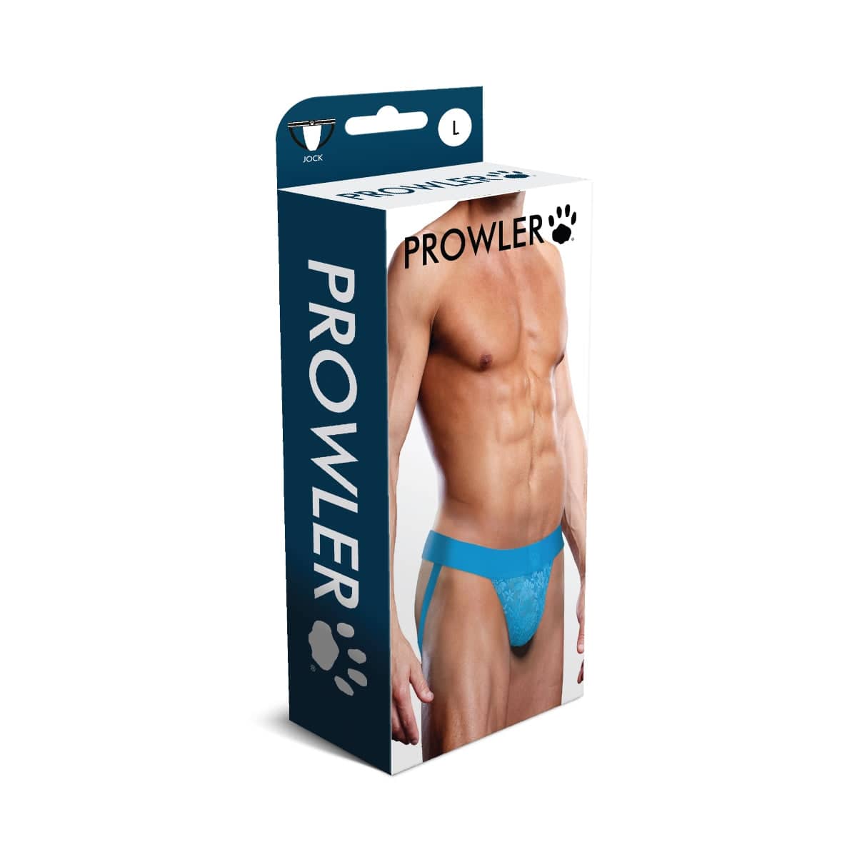 Prowler Neon Blue Lace Jock Strap Large - Adult Outlet