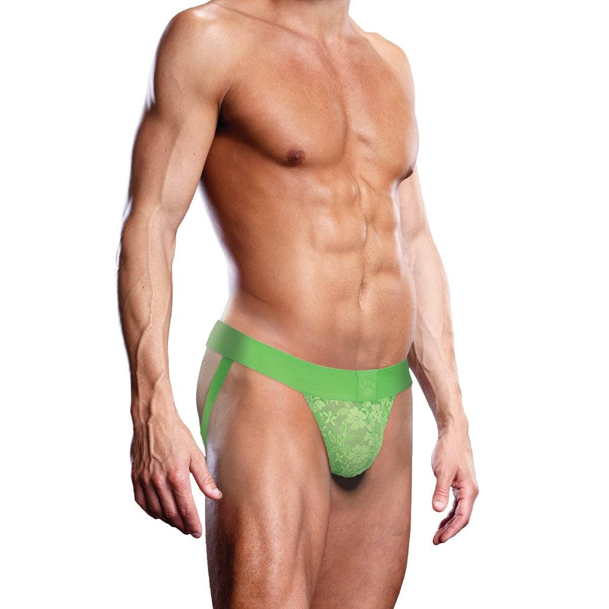 Prowler Neon Green Lace Jock Strap Medium - Adult Outlet