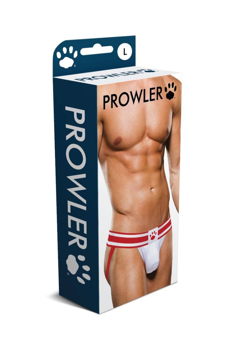 Prowler White/Red Jock Large - Adult Outlet