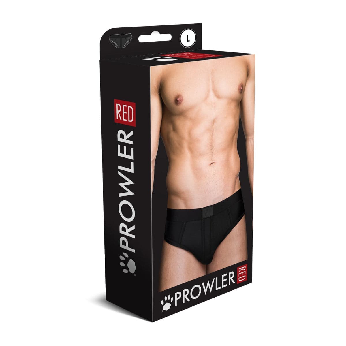 Prowler Red Ass-Less Brief Black XS - Adult Outlet