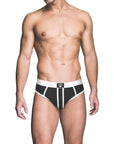 Prowler Red Ass-Less Brief White M - Adult Outlet